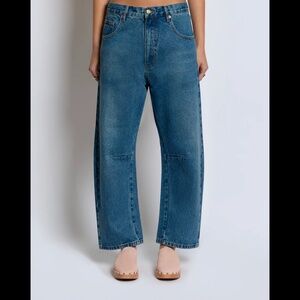 ROUCHA: Diane Curved Inseam Denim B × 1 Indigo / B